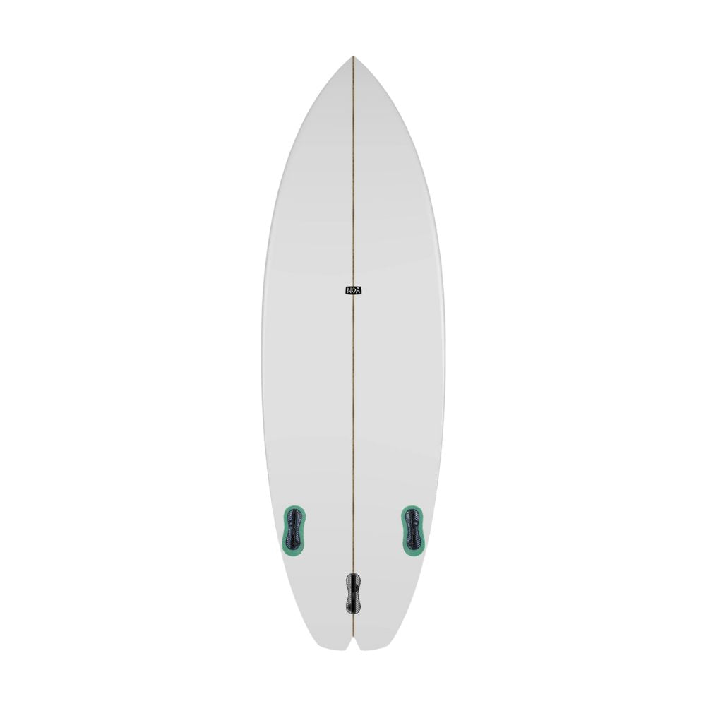 Unterseite des River Surfboards Bachforelle von NOA Surfboard