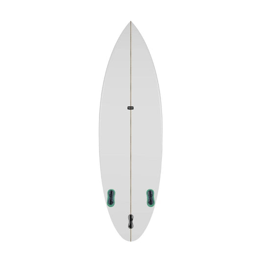 Unterseite des River Surfboards Bachforelle von NOA Surfboard