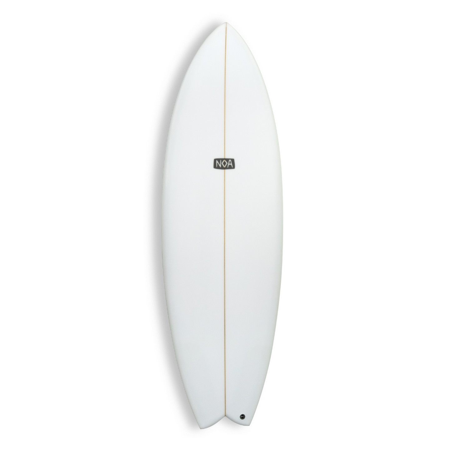 Unterseite des River Surfboards Fish n' Schlitz von NOA Surfboard