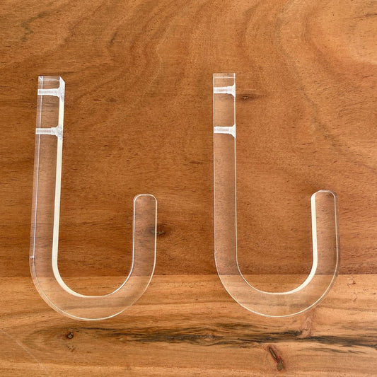 Surfboard Wandhalterung durchsichtig