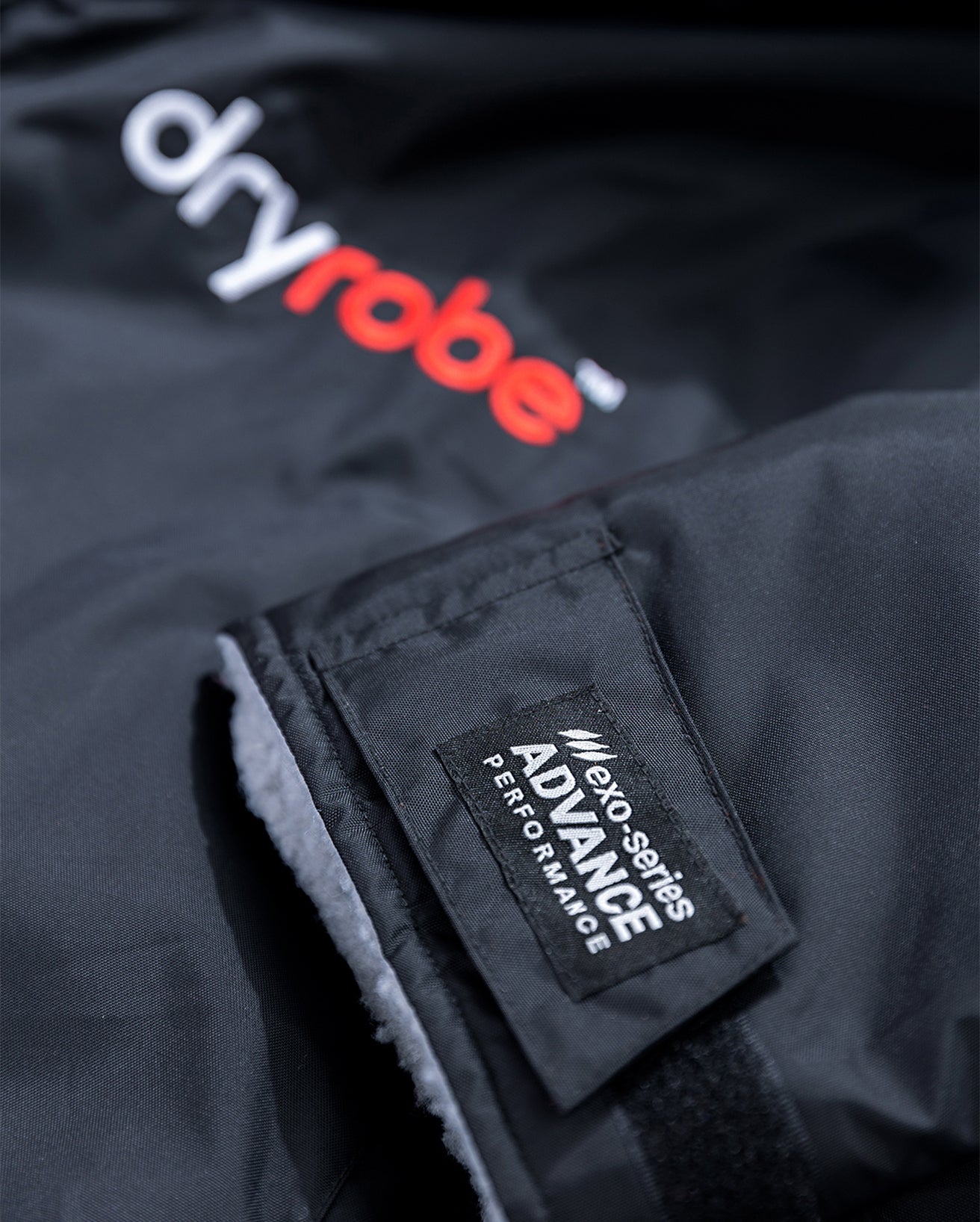 Dryrobe Long Sleeve Schwarz Grau