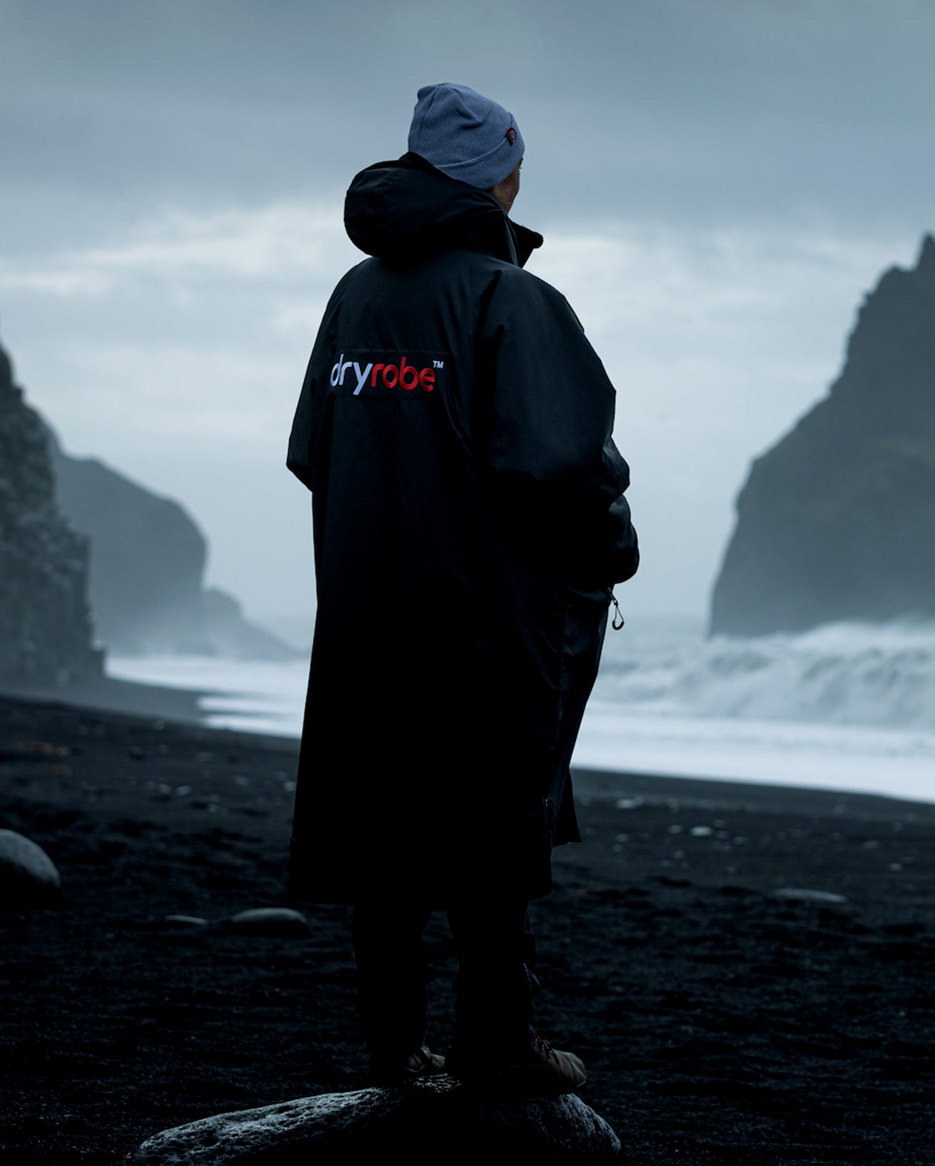 Dryrobe Long Sleeve Schwarz Grau