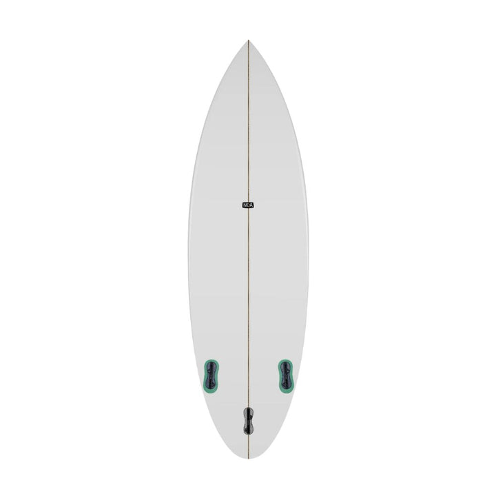 Unterseite des River Surfboards Bachforelle von NOA Surfboard