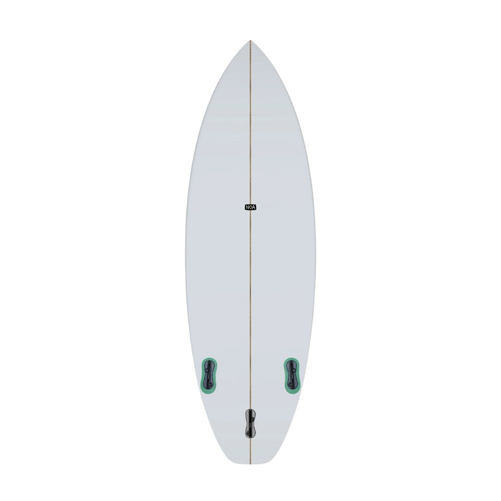 Unterseite des River Surfboards Pocket Knife 2.0 von NOA Surfboard