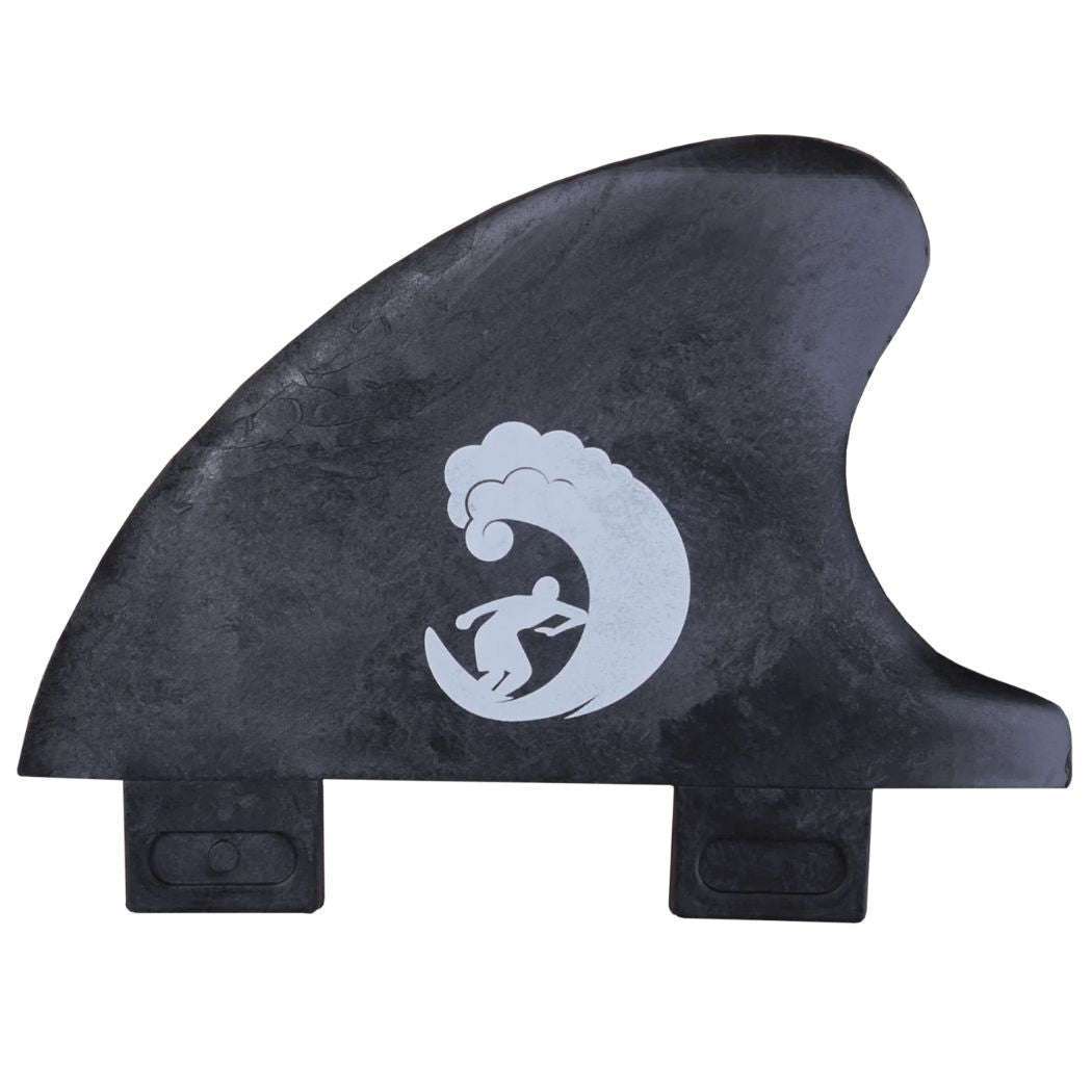 Rebel Fin Centerfinne in schwarz aus recyceltem Carbon Seite2