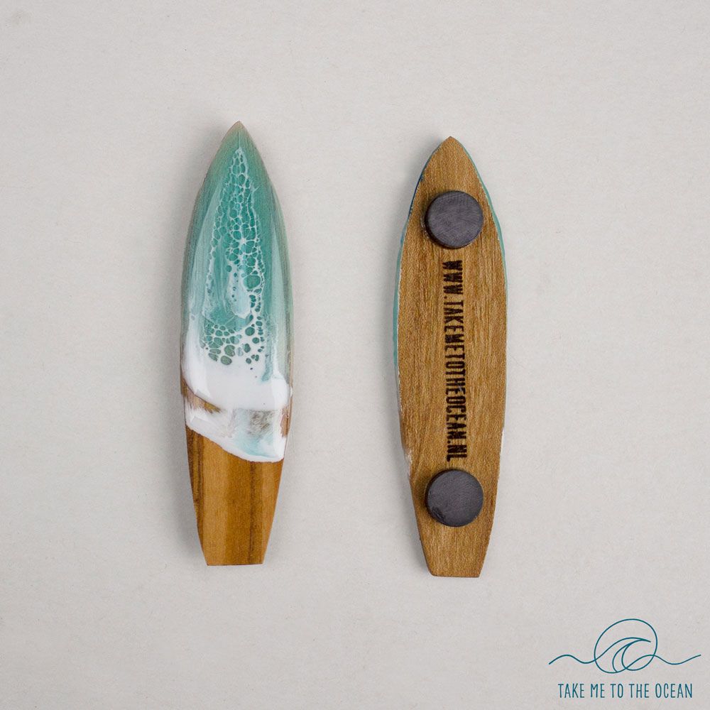 Surfboard Magnet handgefertigt
