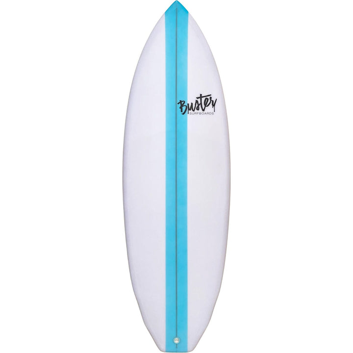 Ein weißes Buster-Surfboards FX-Type 5&