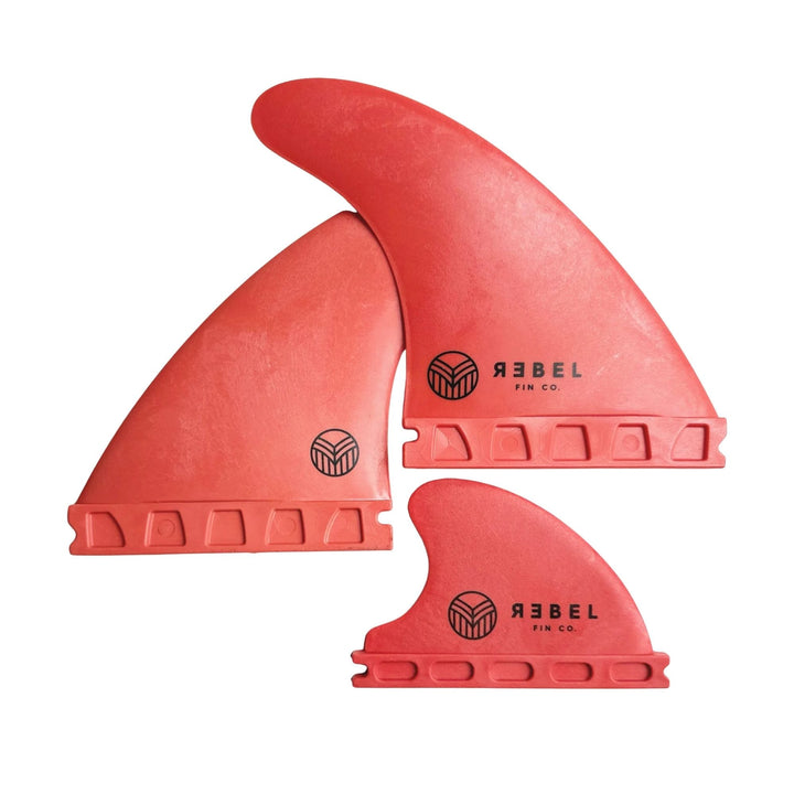 Rebel Fin - Rapid Fin Set Futures - Glasfaser rot