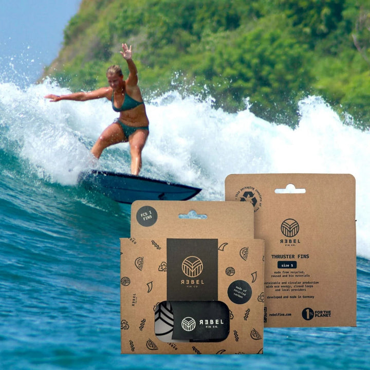 Rebel Fin - Thruster Set FCS I - Carbon schwarz