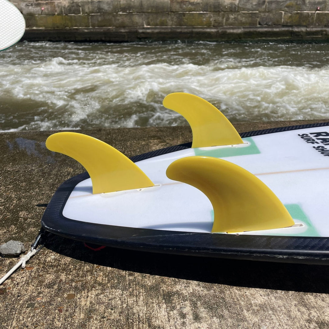 Surfboard Finnen - Thruster Set M Gelb