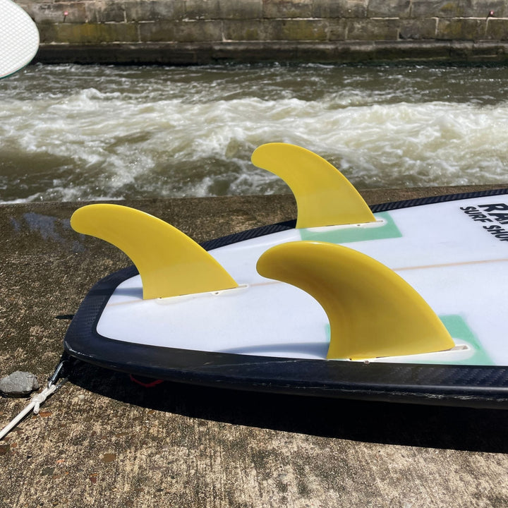 Surfboard Finnen - Thruster Set M Gelb