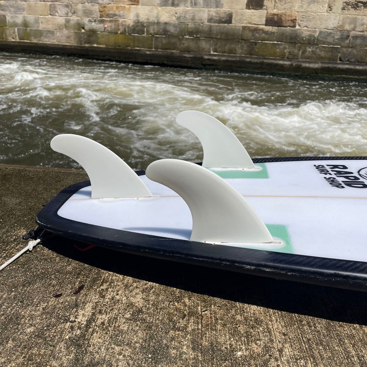 Surfboard Finnen - Thruster Set M Weiß